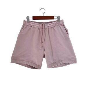 Mavrans Men's Pink Terry Cloth Drawstring Lounge Shorts Elastic Waist Casual S‎